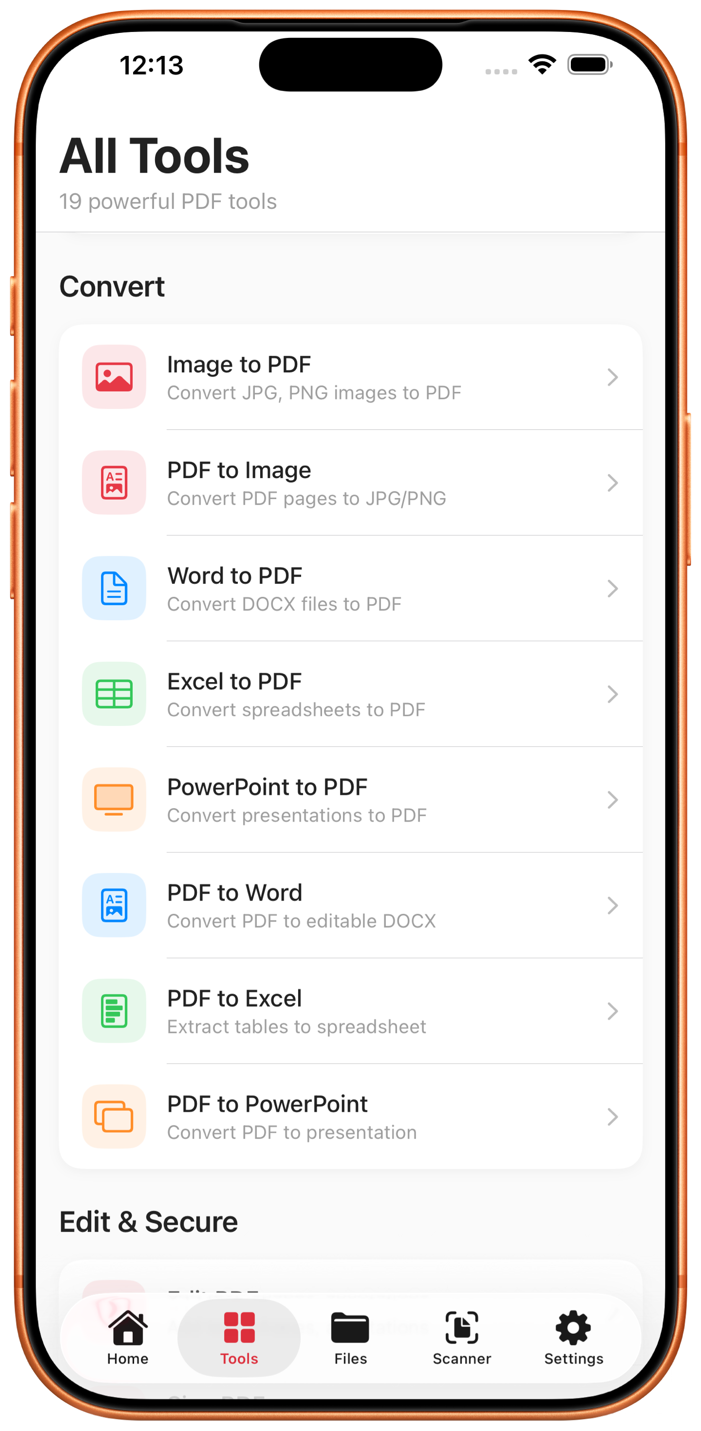 PDF is Love home screen